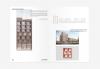 busch and takasaki architecture editorial layout spread laid flat on a neutral background. Pages feature minimal text and photos of buildings