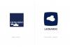 Leonardo logo before after