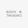 Busch and Takasaki architects centered wordmark logo