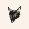 Logo design black fox adventure park character