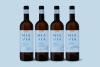 Mia Via Wine bottle packaging design with blue labels